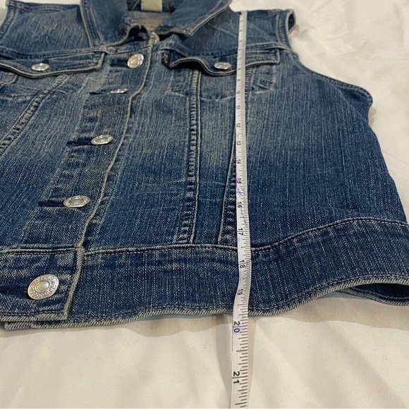 Levi’s women  denim coastal cowgirl  western tracker vest size S - Picture 7 of 11
